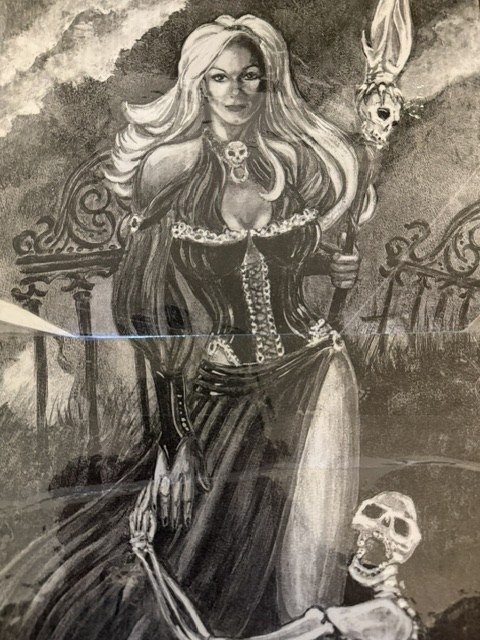 Dark fantasy drawing by Cat Voss